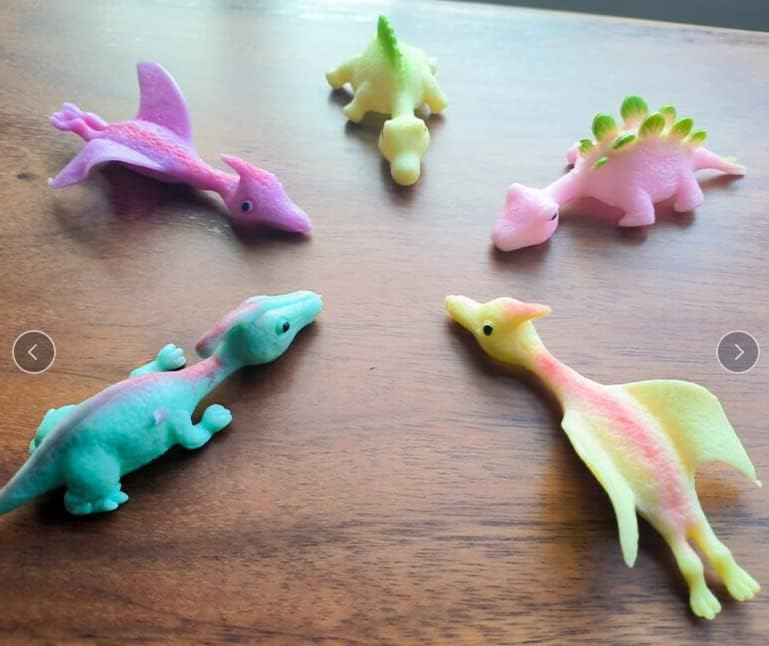 Veewon – 10 piezas de dinosaurio catapulta dedo estirable juguete de alivio de eyección de dedos para bromas de oficina