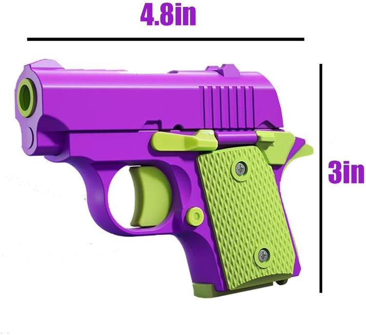 Juguetes para la ansiedad para adultos, 1911 con impresión 3D de pistola pequeña, juguetes para aliviar el estrés para adultos, adecuados para