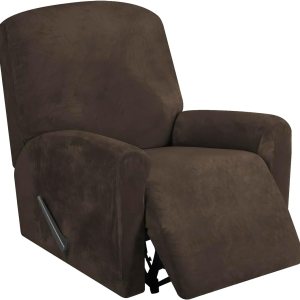 FestiCorp Fundas para sillas reclinables, fundas para sillas reclinables de terciopelo real, 4 piezas, para niños pequeños, fundas elásticas para FestiCorp Fundas para sillas reclinables, fundas para sillas reclinables de terciopelo real, 4 piezas, para niños pequeños, fundas elásticas para