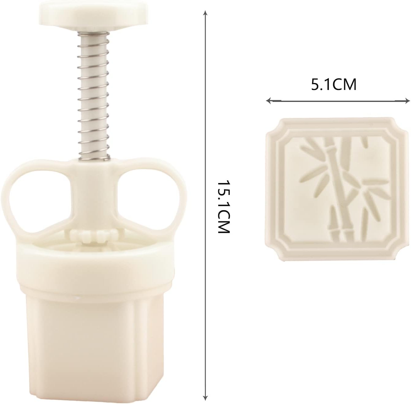 Moldes para pastel de luna de 1.76 oz con 1 sello, juego de moldes para pastel de luna de mediados de otoño, juego de moldes de prensa a mano,