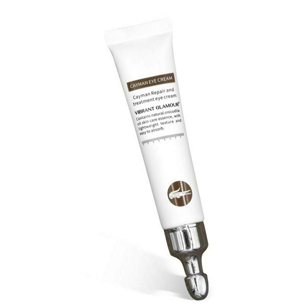 Crema para ojos de Cayman antienvejecimiento, suero de ojos reparador de arrugas, reduce las patas de gallo, las líneas finas y las ojeras, suaviza