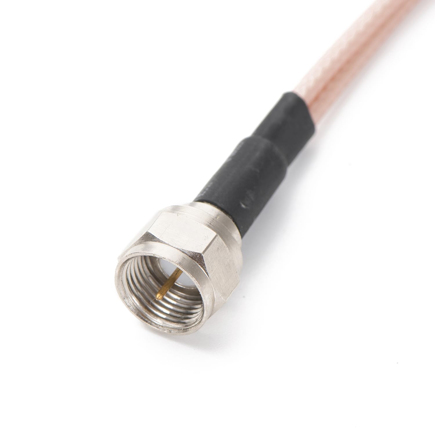 F Type Coax Cable Splitter F Male to F Dual Female Cable 75Ohm for Cable Connection, TV, Satellite Receiver (15CM6 inch)