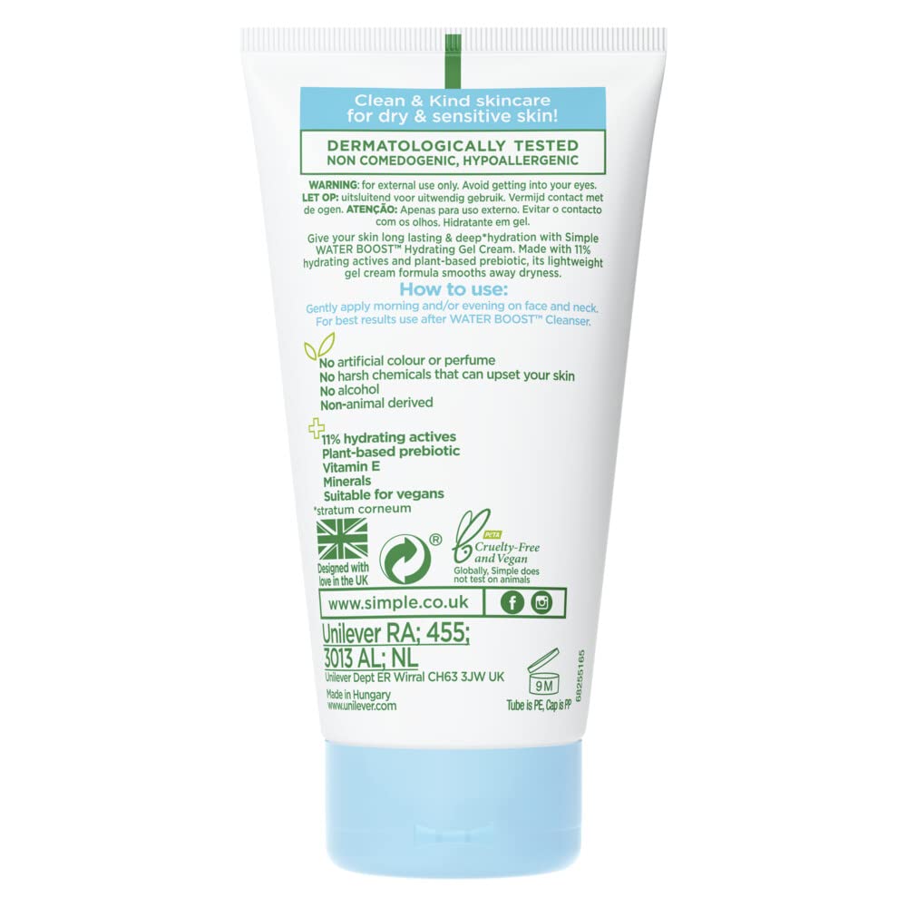 Simple Crema de gel hidratante Water Boost