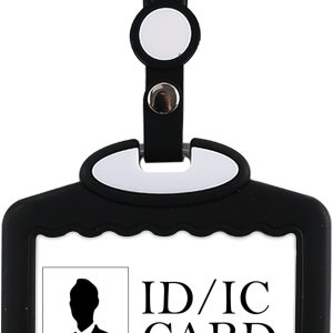 Soporte para tarjeta de identificación con cordones, soporte horizontal para insignia, lindo soporte para etiqueta de identificación con nombre de Soporte para tarjeta de identificación con cordones, soporte horizontal para insignia, lindo soporte para etiqueta de identificación con nombre de