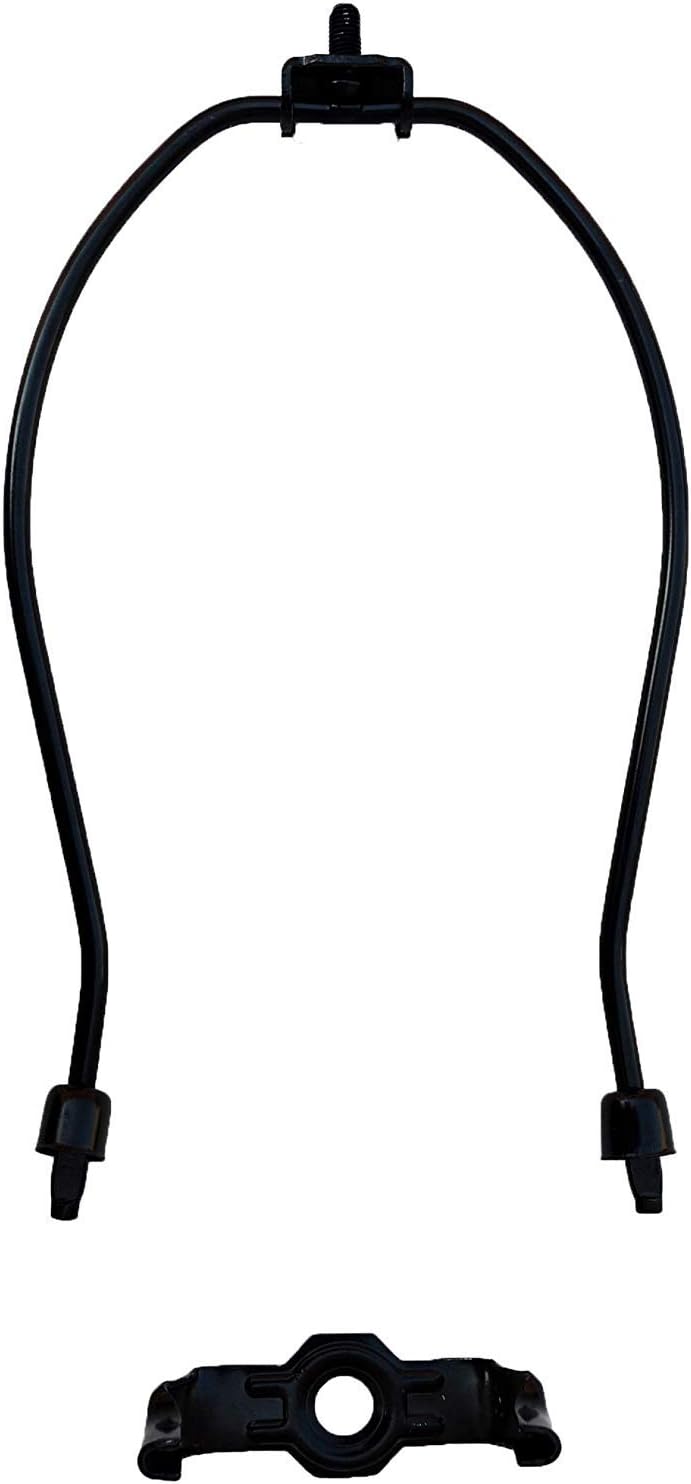 urbanest Heavy Duty Arpa Fitter para Shades de lámpara con sillín, 3colores 6Tamaños, negro
