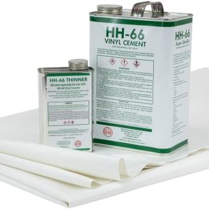 Mytee Products Kit de reparación de vinilo de lona blanca de 18 onzas  Tela de poliéster recubierta de vinilo de 2 yardas, 18 onzas con pegamento de Mytee Products Kit de reparación de vinilo de lona blanca de 18 onzas  Tela de poliéster recubierta de vinilo de 2 yardas, 18 onzas con pegamento de