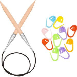 Knitter’s Pride Basix 400201 – Agujas de tejer circulares de 24 pulgadas (23.6 in), tamaño US 11 (0.315 in) con 10 marcadores de puntada Artsiga Knitter’s Pride Basix 400201 – Agujas de tejer circulares de 24 pulgadas (23.6 in), tamaño US 11 (0.315 in) con 10 marcadores de puntada Artsiga