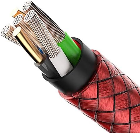 IFLASH Paquete de 2 Cable USB tipo C trenzado de nailon, USB A 2.0 a USB-C, cable de carga rápida para Samsung Galaxy S10 S9 S8 Plus Note 9 8, Moto