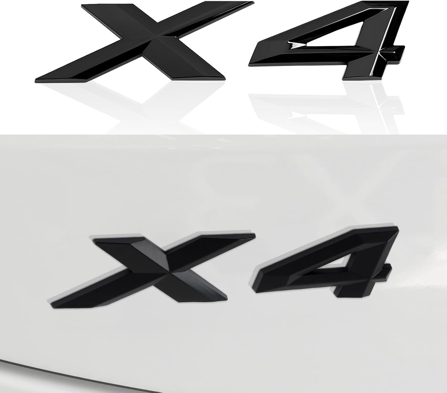 X4 – Adhesivo para insignia del emblema del fabricante original del equipo, para la tapa del maletero del automóvil, etiqueta de placa de