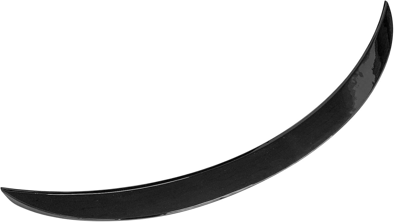 IKON MOTORSPORTS, Alerón de maletero compatible con Infiniti Q60 2017-2022, plástico ABS negro brillante estilo X High Kick Duckbill alerón de tapa