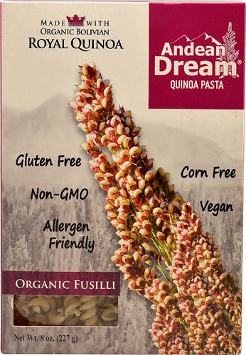 Andean Dream – Pasta orgánica de quinua sin gluten, 8 onzas, 2 unidades