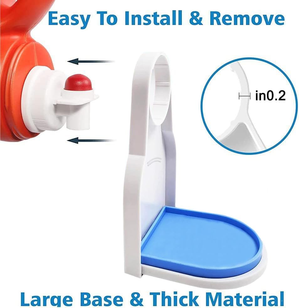 Gembom – Portavasos para detergente para ropa, paquete de 2 con bandeja de goteo mejorada