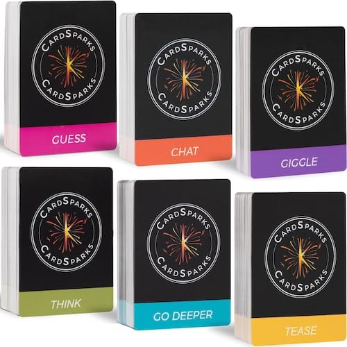 CardSparks! Tarjetas de conversación para parejas (x420) – Mejores relaciones y conexión más profunda – Juego de cartas de citas para adultos –
