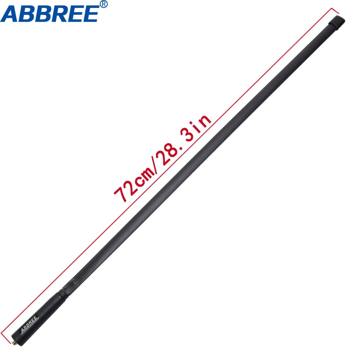 Abbree SMA – Antena de banda dual hembra VHFUHF 144430 MHz antena de látigo suave de alta ganancia para radio bidireccional Baofeng UV-5R UV-82.
