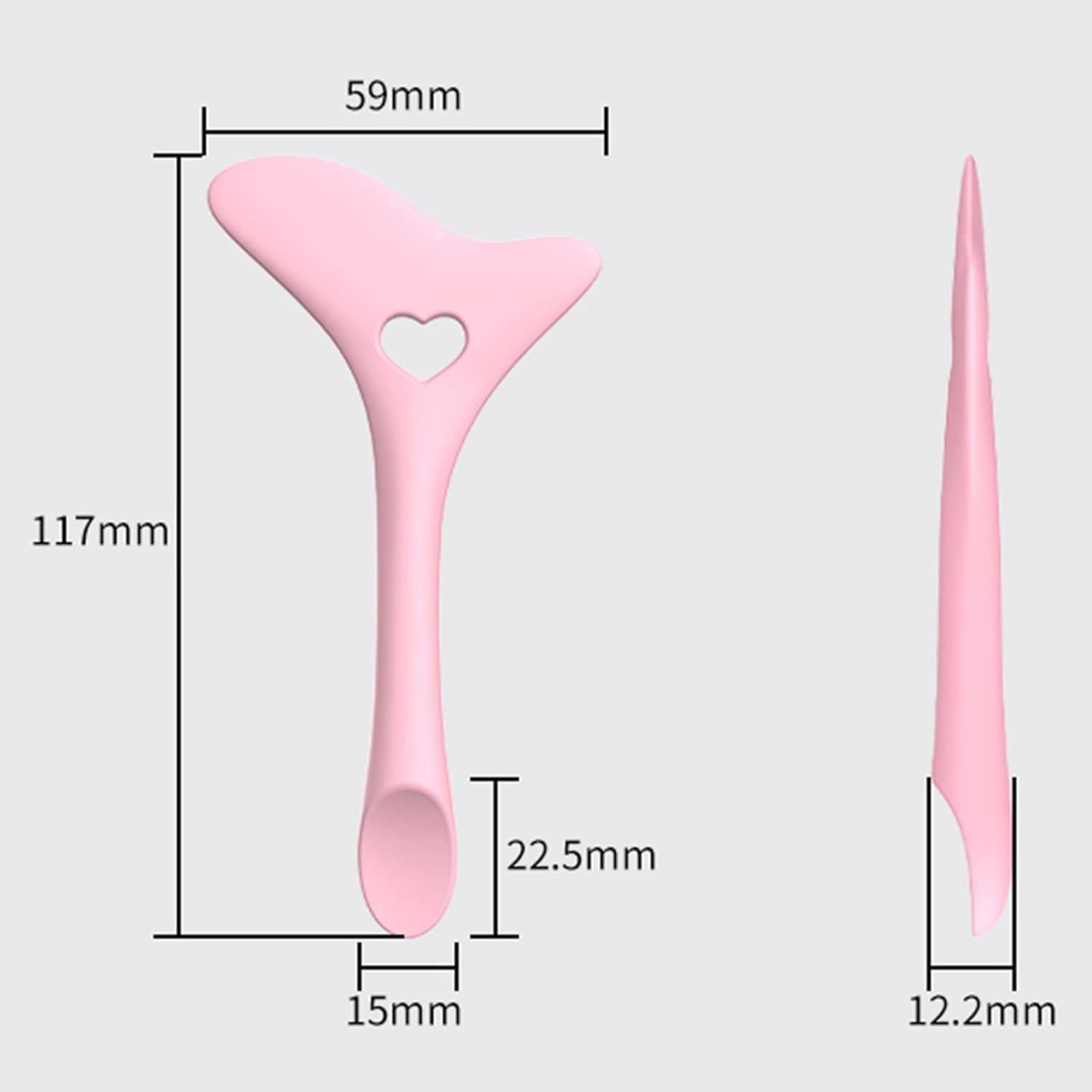 Plantilla de ayuda para delineador de ojos rosa, plantillas multifuncionales para delineador de ojos, herramienta de maquillaje de ojos, herramienta