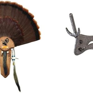 Hunters Specialties – Placa de montaje de trofeo H.S. Strut de tres barbas fácil de montar con acabado de roble natural, color marrón Hunters Specialties – Placa de montaje de trofeo H.S. Strut de tres barbas fácil de montar con acabado de roble natural, color marrón