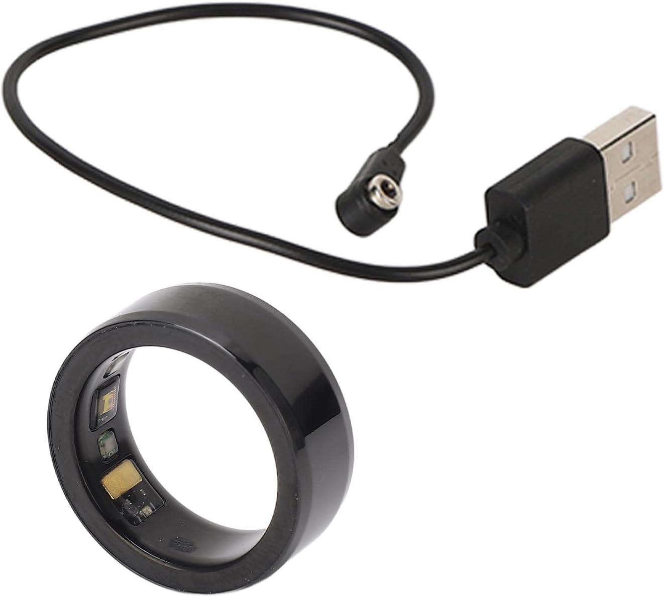 RiToEasysports Anillo inteligente de salud, teléfono celular, conexión BT, anillo inteligente, rastreador de salud, recargable, impermeable,