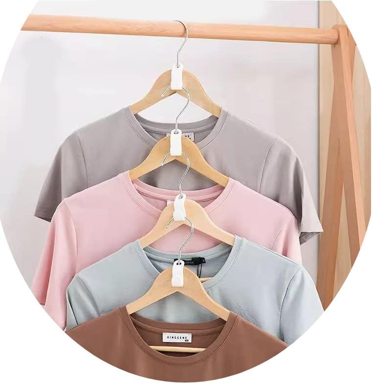 Ganchos de conector para colgar ropa, 40 piezas, perchas de plástico para ahorrar espacio para ropa de armario, ganchos de plástico para colgar ropa