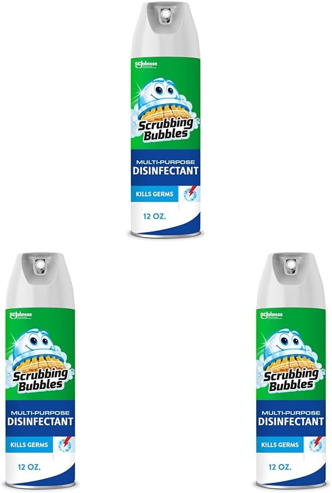 Scrubbing Bubbles – Aerosol desinfectante multiusos de 12 onzas (paquete de 3)