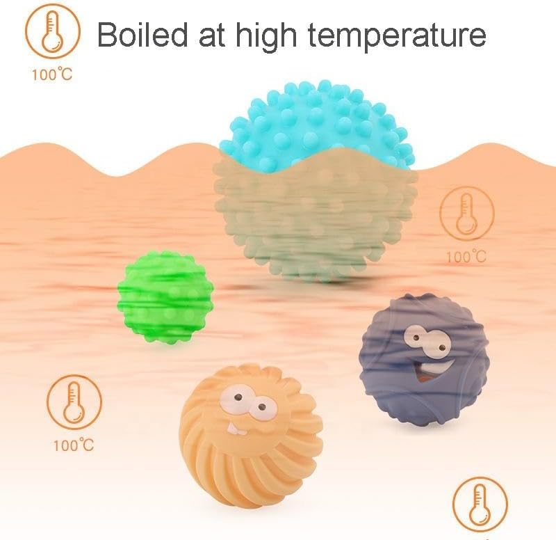 Pelotas para niños pequeños de 1 a 3 años, juguetes Montessori para bebés de 6 a 12 meses, bolas sensoriales sin BPA, regalo de dentición, bolas