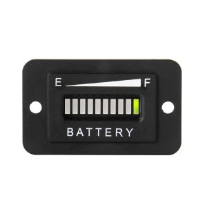 Runleader Medidor de capacidad de batería LED de 48 V, estado de carga y descarga de la batería, aplicable a troyano con batería carrito de golf Runleader Medidor de capacidad de batería LED de 48 V, estado de carga y descarga de la batería, aplicable a troyano con batería carrito de golf
