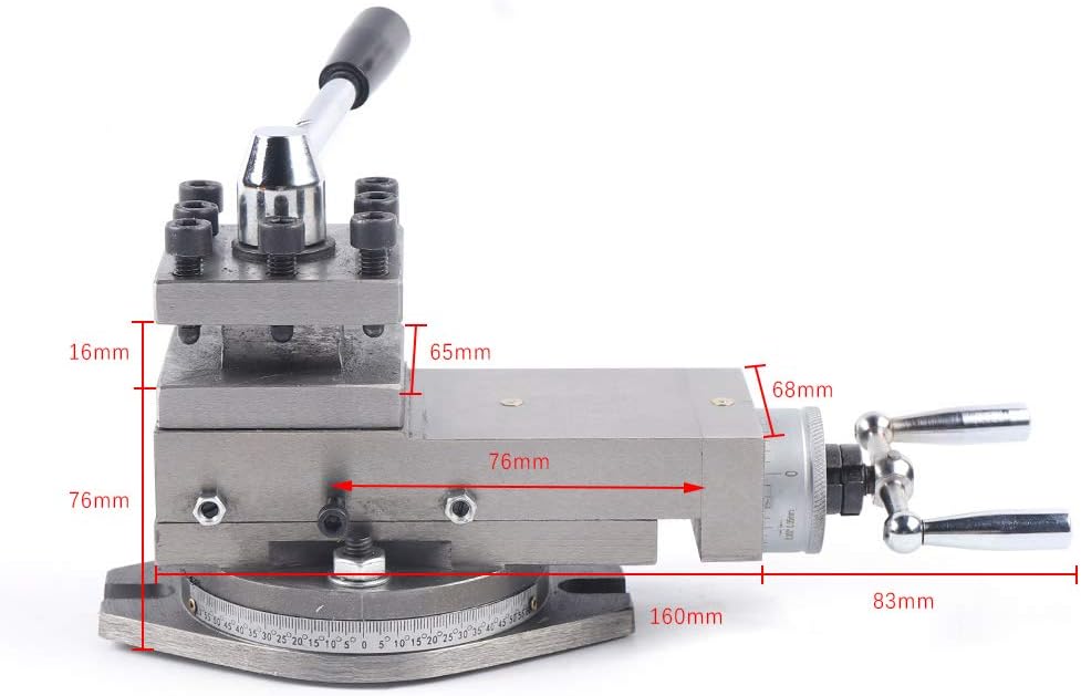 AT300 – Soporte de montaje de poste de metal para torno