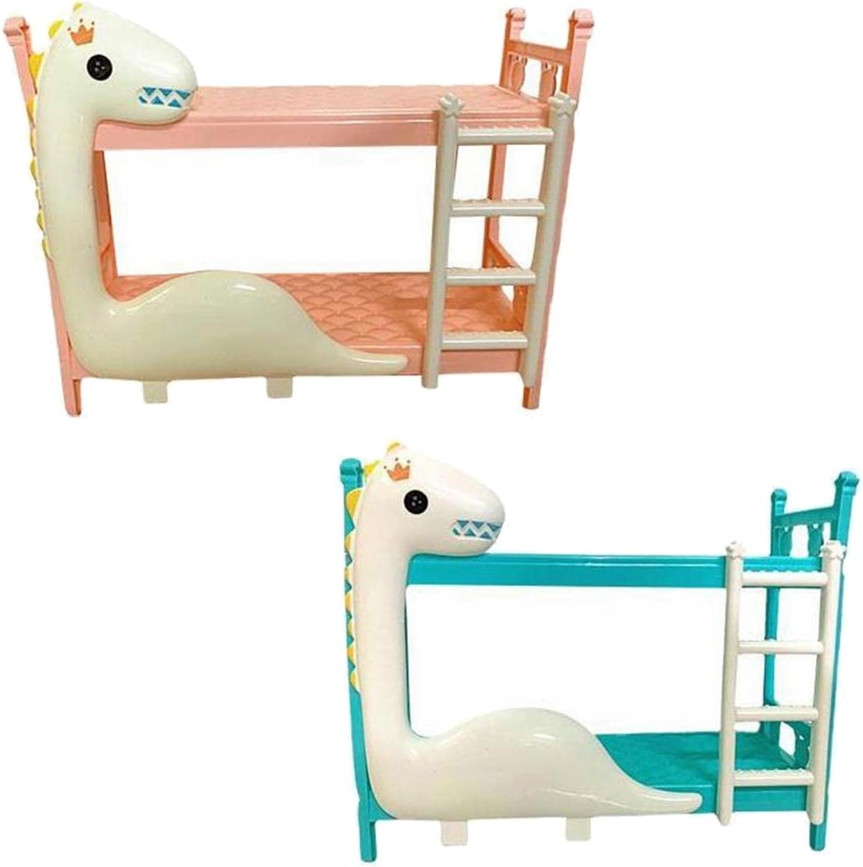 Esquirla 2pcs 112 muñecas literas realistas doble capa camas juguetes dormitorio modelos