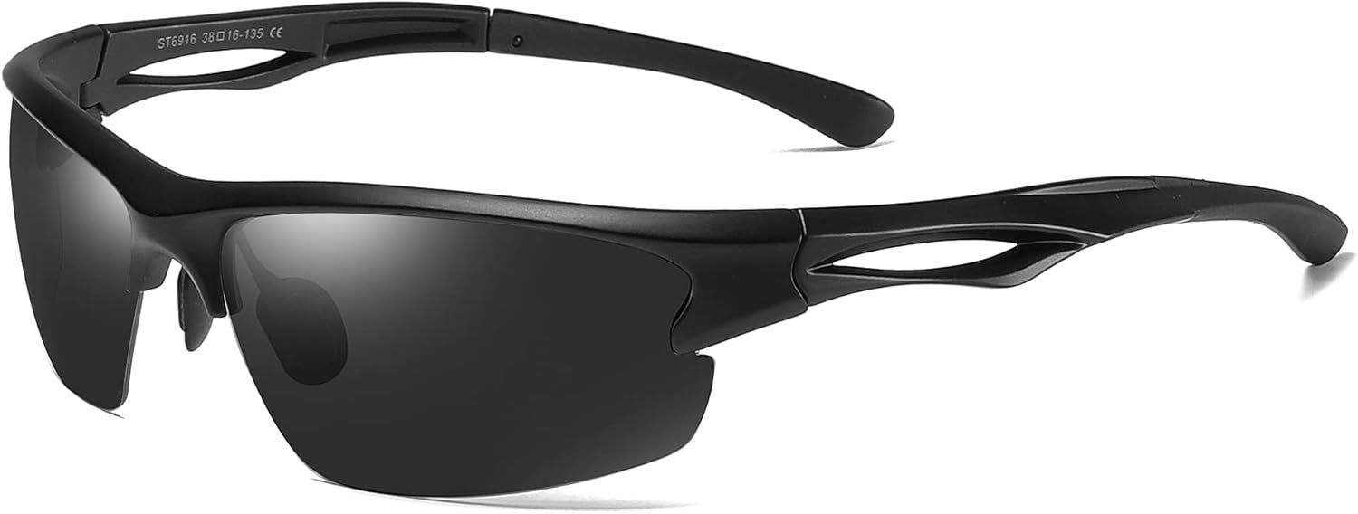 Cyxus Gafas de sol deportivas polarizadas para hombres y mujeres, para correr, ciclismo, pesca, golf, conducción, gafas de sol Tr90