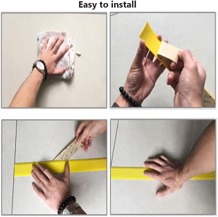 Pisada de seguridad, autoadhesiva, antideslizante, de 3.2 pies, para escalones de interiores y exteriores, impermeable y resistente al fuego (color