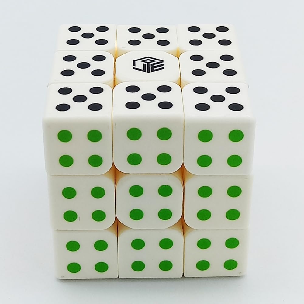 AMGRBCUBO Speed Cube 3×3 Dados Forma Cubo Mágico Puzzle IQ Juego Puzzles 2.205 in