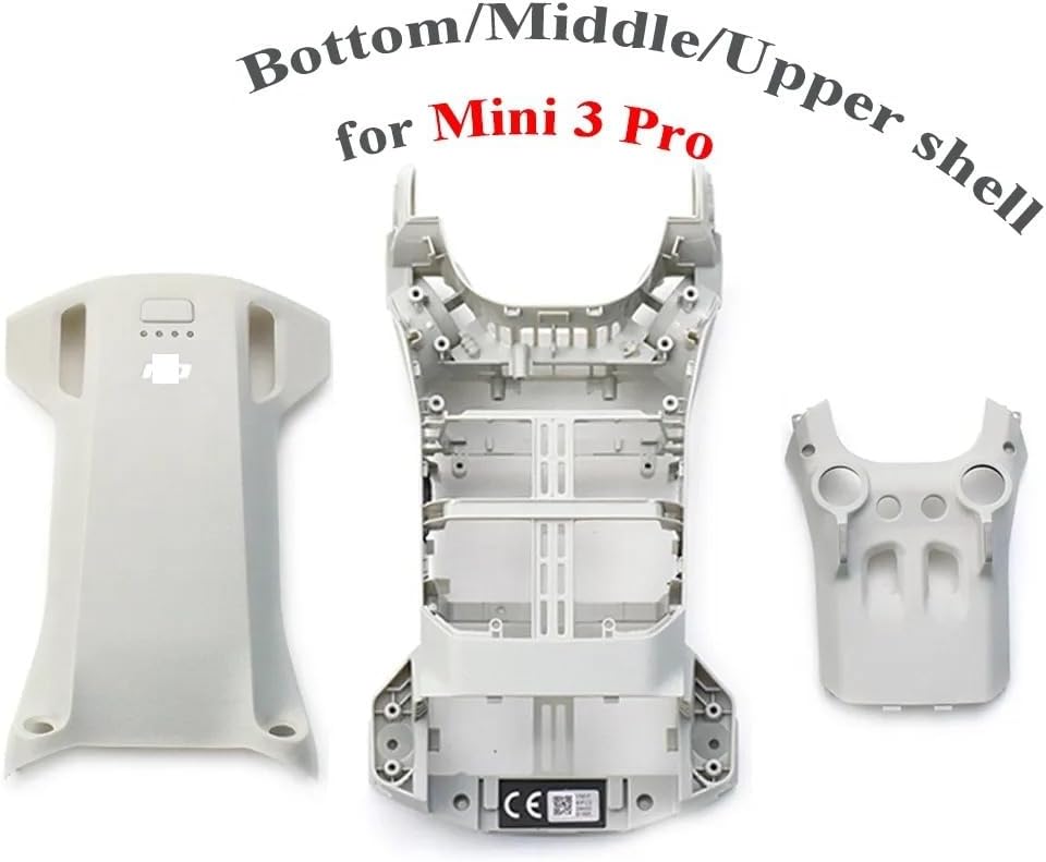 SeiZed Upper Case Middle Frame Bottom Shell for D-JI Mini 3 Pro Body Shell Repair Parts Drone Replacement Accessories (Color  1 Set)