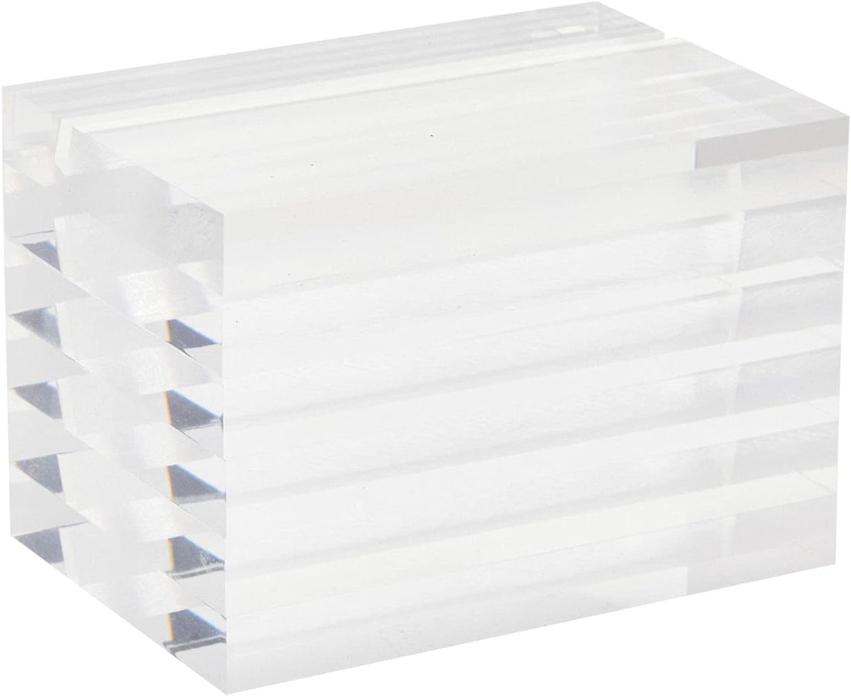 Okuna Outpost Soportes transparentes para números de mesa para bodas, letreros acrílicos para tarjetas de lugar (paquete de 6)