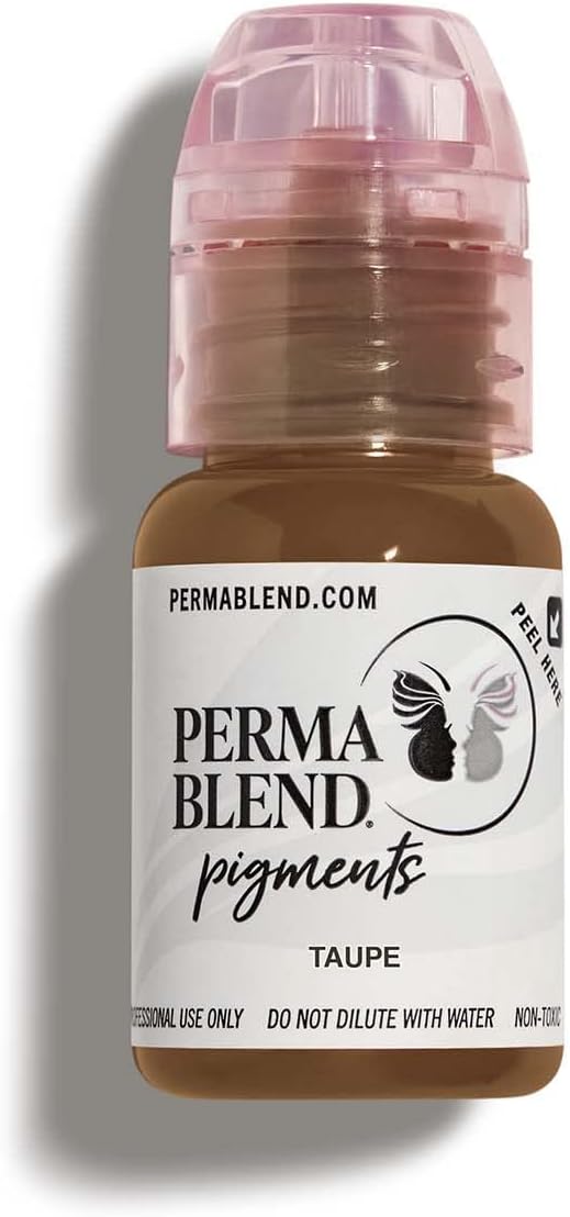 Perma Blend – Taupe – Tinta Microblading para delineador permanente – Tinta de tatuaje profesional – Maquillaje de tinta de tatuaje marrón claro