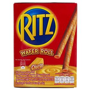 Ritz, rollo de obleas con crema sabor a queso, 1.90 oz. Paquete de 3 piezas Ritz, rollo de obleas con crema sabor a queso, 1.90 oz. Paquete de 3 piezas