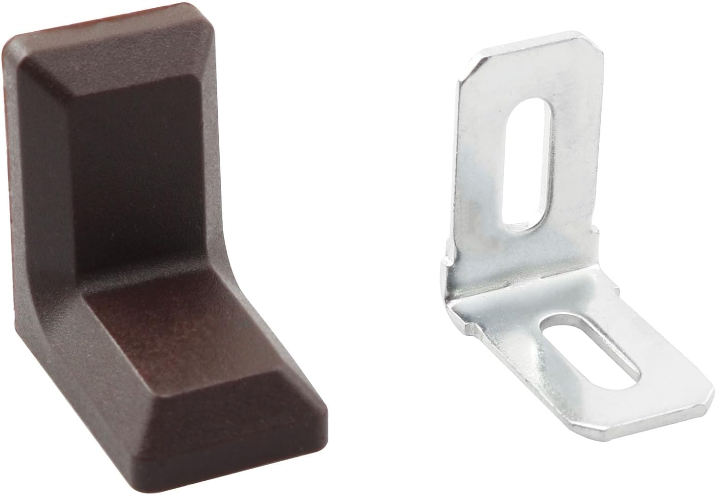 10 piezas de soporte de esquina en forma de L de ángulo recto, accesorios de muebles de gabinete de código de esquina de 1.102 x 0.709 in (10