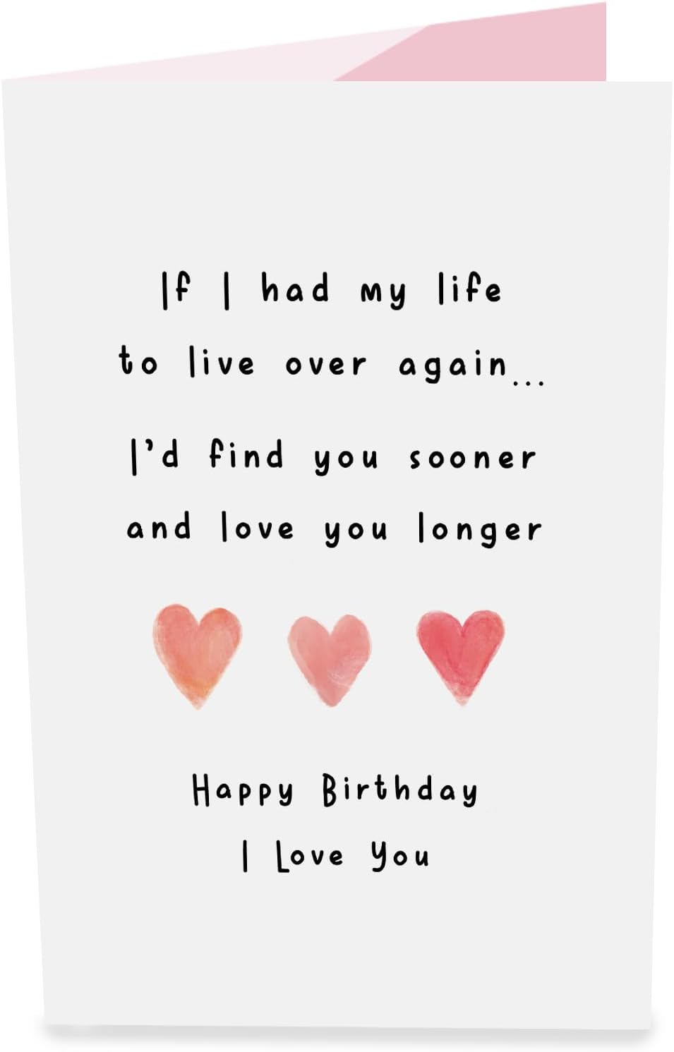 CENTRAL 23 Tarjeta desplegable de amor  Tarjeta de cumpleaños para novio  Te amo más tiempo  Dulces tarjetas de felicitación 3D para hombres y