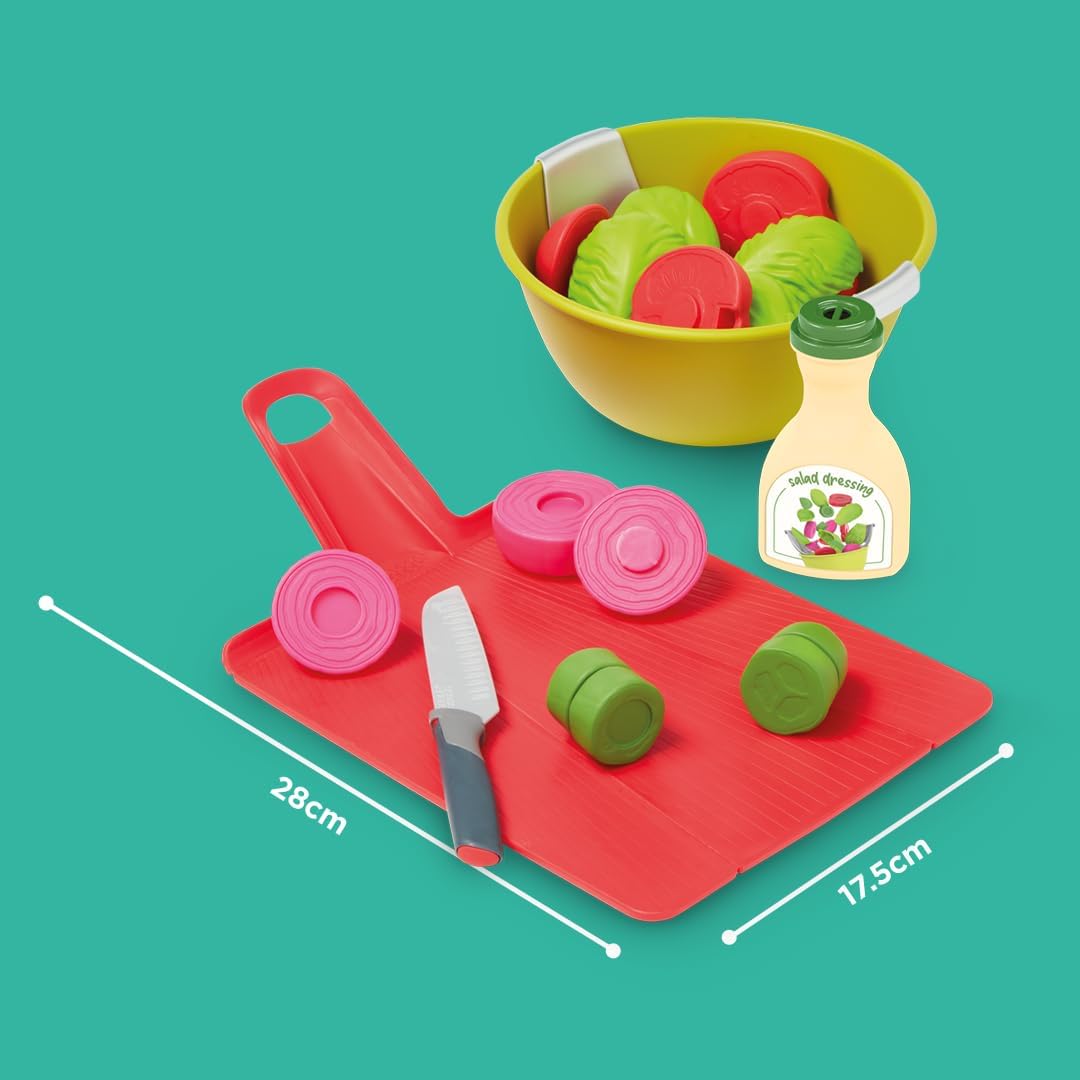 Casdon Joseph Joseph Toys Chop2Pot – Juego de cocina súper seguro para niños con tabla de cortar plegable y comida de juego para picar – Para niños