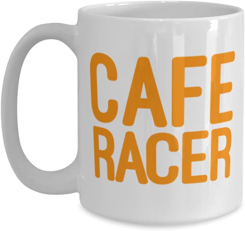 CAFE RACER Coffee Mug 15oz, white