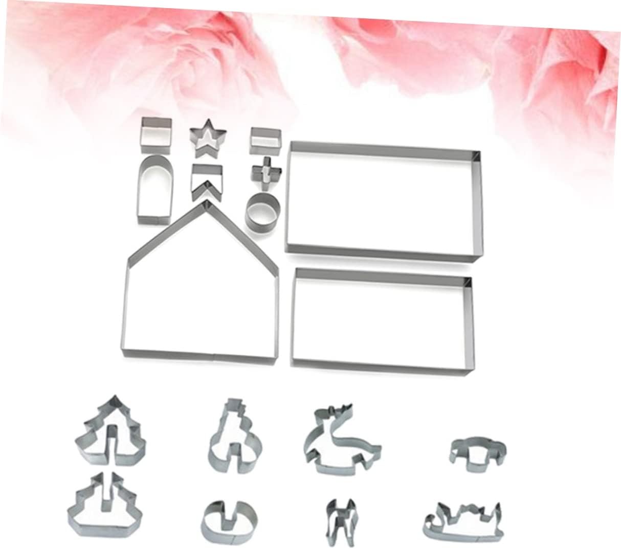 ABOOFAN 36 Pcs Gingerbread Cookie Cutter Christmas Baking Cutters Cookie Cutters for Baking Christmas Cookie Cutter Reindeer Cookie Cutters Xmas