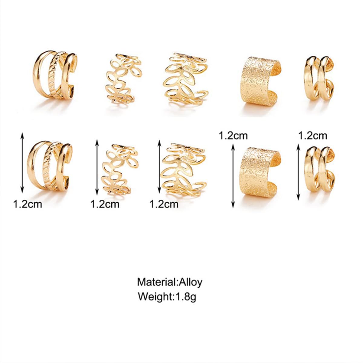 20 piezas de joyas doradas para el cabello para trenzas con diamantes de imitación de cristal, clips de trenza para rastas sin perforación, joyería