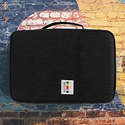 JAKAGO Estuche de 304 ranuras para lápices de colores, bolsa de almacenamiento de gran capacidad para pintor de artistas, organizador multifuncional