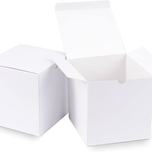 OfficeCastle 50 cajas de regalo de papel blanco con tapas, cajas de papel plegables pequeñas de 3 x 3 x 3 pulgadas para regalos de fiesta, Navidad, OfficeCastle 50 cajas de regalo de papel blanco con tapas, cajas de papel plegables pequeñas de 3 x 3 x 3 pulgadas para regalos de fiesta, Navidad,