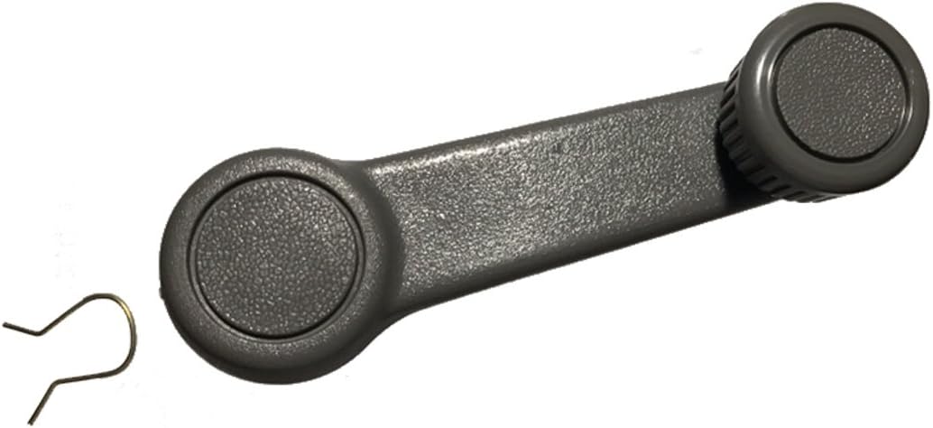 Repuesto para manija de manivela para ventana de puerta, color gris para camioneta Ranger 98-04