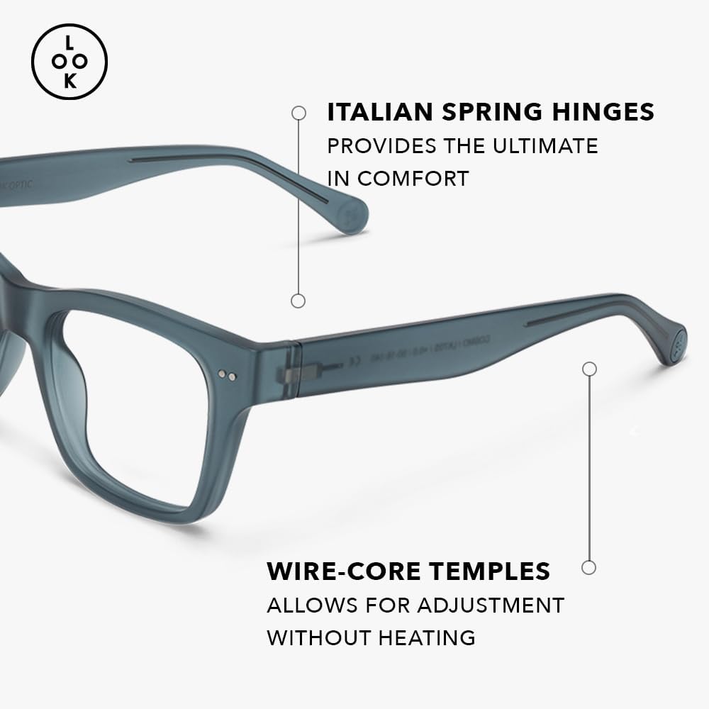 LOOK OPTIC Lentes de Cosmo progresivos y no progresivos, elegantes lentes unisex de calidad