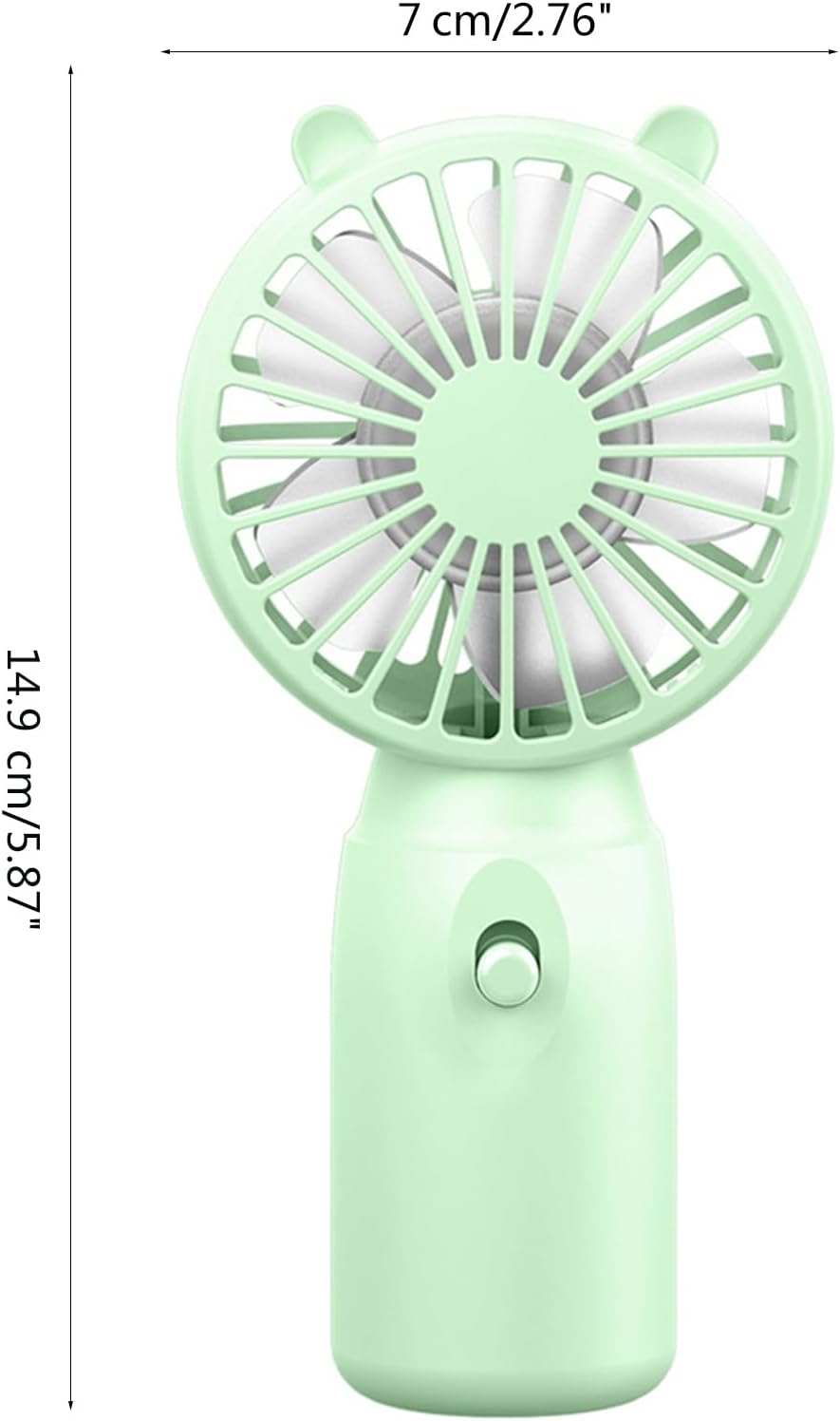 Ventilador pequeño de mano, mini ventilador portátil de verano, ventilador de bolsillo con pilas AA (pilas no incluidas) Ventilador de oficina,