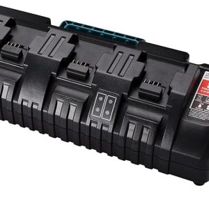 para cargador de batería M18, cargador rápido simultáneo de 4 puertos para batería de iones de litio Milwaukee 18v y Milwaukee Tools 48-11-1850 para cargador de batería M18, cargador rápido simultáneo de 4 puertos para batería de iones de litio Milwaukee 18v y Milwaukee Tools 48-11-1850