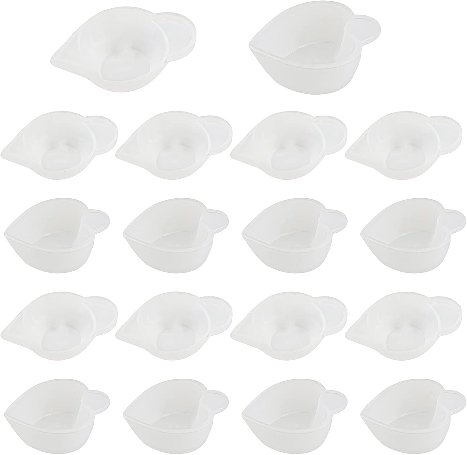 RP Remarkable Power, Paquete de 20 dispensadores de tazas de silicona para tazas medidoras pequeñas, cuencos para mezclar para manualidades de