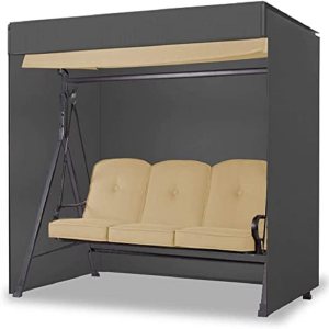 ZHTMFYZ Cubierta de columpio para patio al aire libre, cubierta de hamaca de 3 plazas triple, cubierta de columpio de jardín, cubierta de silla ZHTMFYZ Cubierta de columpio para patio al aire libre, cubierta de hamaca de 3 plazas triple, cubierta de columpio de jardín, cubierta de silla