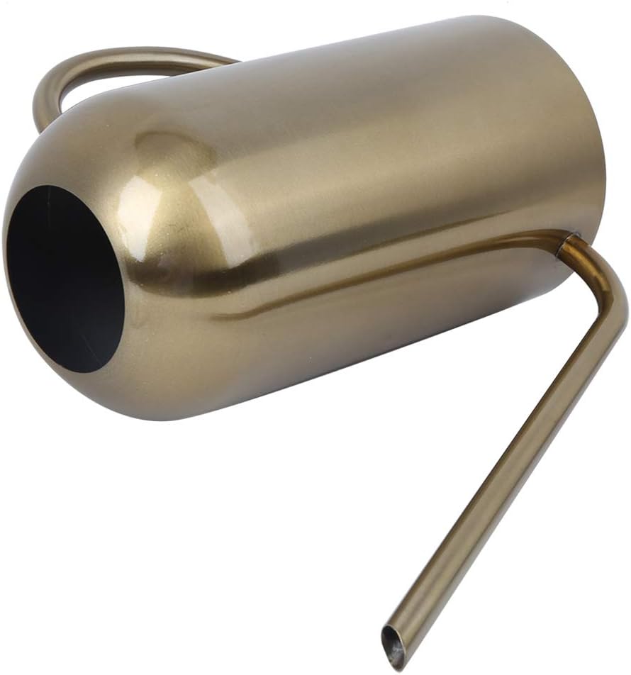 Fydun Stainl Steel Spout Wate Can Garden Wate Pot Irrigation Tool Gold 1.5L Stainl Steel Spout Wate for Family
