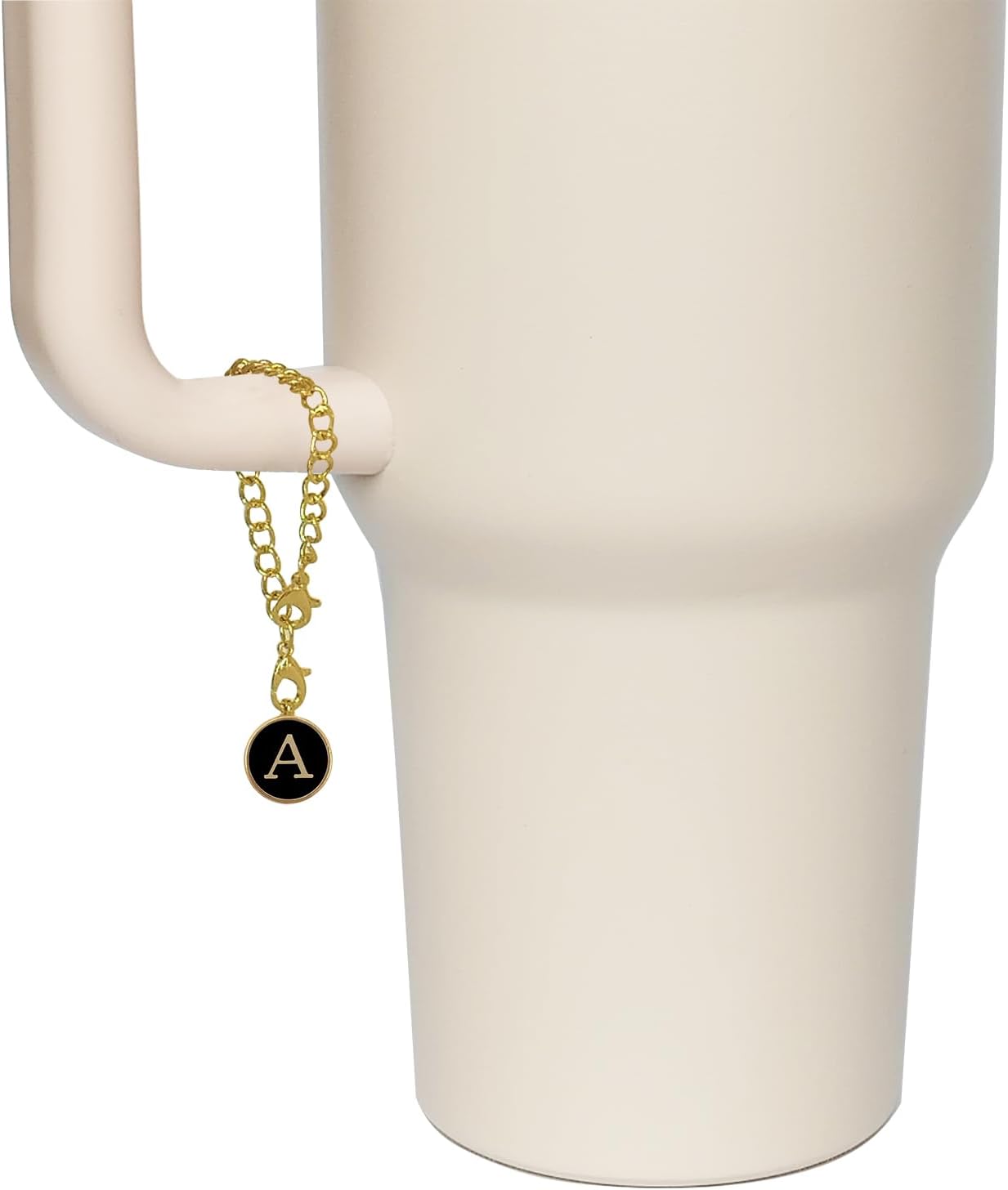Stanley Cup – 2 fundas de popote para copa Stanley de 30 y 40 onzas, 0.394 in, tapa protectora de pajita de silicona con 2 dijes de letras iniciales
